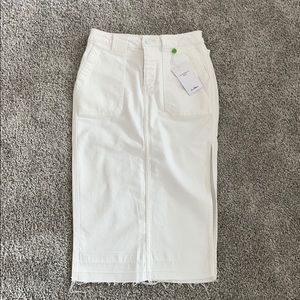 Sam Edelman White Denim pencil skirt sz 0